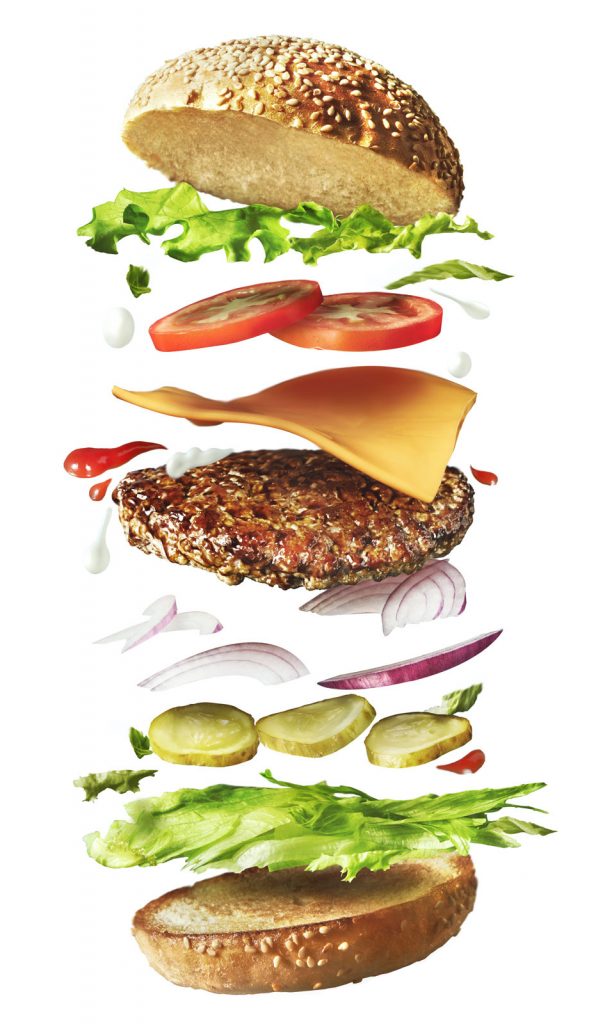 Burger décomposé